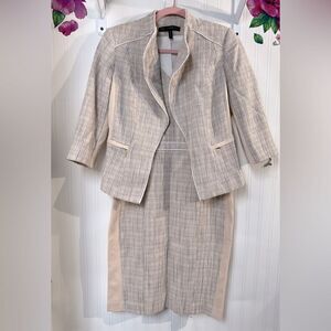 White House Black Market‎ Women's Tweed Jacket/Dress set *SIZE: 4/6P